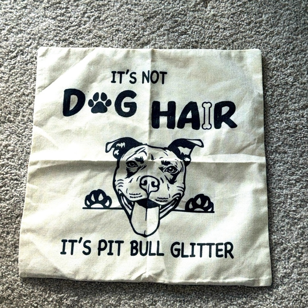 🐾Dog Phrase Pillow Cover🐾